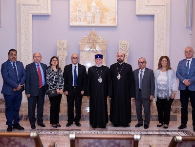Ամենայն Հայոց Կաթողիկոսն ընդունել է Եգիպտոսի հայոց թեմի առաջնորդին և թեմական ժողովի անդամներին