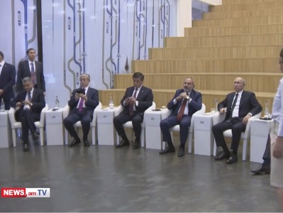 EEU member states leaders, Iranian and Moldovan presidents at TUMO (PHOTOS)