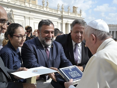 Aurora Humanitarian Initiative receives Special Blessing from His Holiness Pope Francis at Vatican
