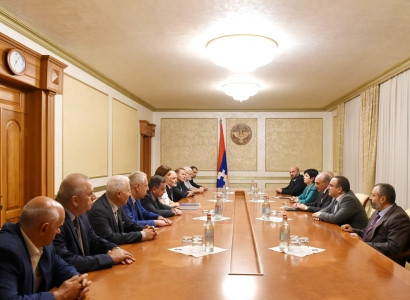 Artsakh President meets delegation of Armenian Union of Russia