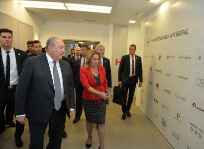 Armenia President-led delegation hosted at Science Technology Park Belgrade
