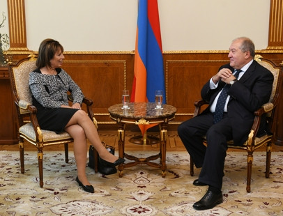 Armen Sarkissian hosts members of US House of Representatives Jackie Speier and Judy Chu