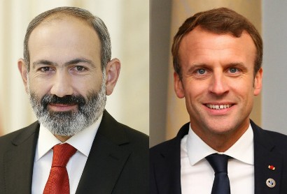 Armenian PM has phone talks with French President