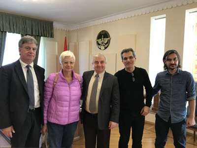Artsakh parliament speaker receives Eleni Theocharous