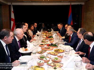 Official dinner given in honor of Georgian PM
