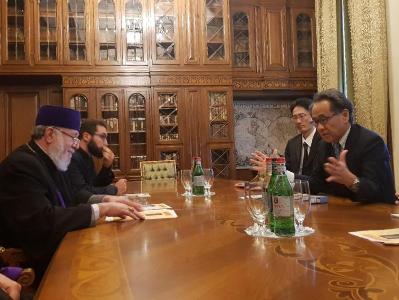 «Ունենք սերտ գործակցություն». Գարեգին Բ-ն ընդունել է Ճապոնիայի վարչապետի  հատուկ հարցերով խորհրդականին