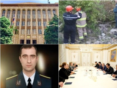 Death toll of landslide occurred in Yerevan, Armenian SIS conducts investigations at CC, 17.10.19 digest