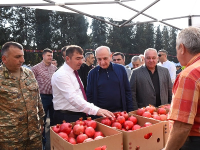Artsakh President attends pomegranate festival