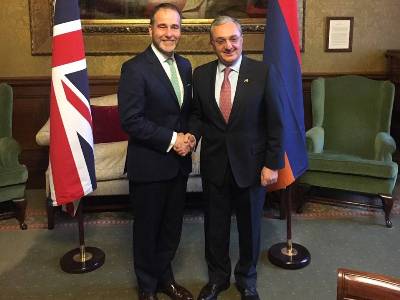 Armenian FM meets UK State Secretary for Europe and Americas