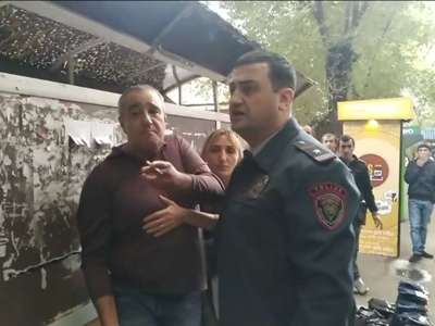 Միջադեպ Երևանում ոստիկանի մասնակցությամբ. քաղաքացին ձերբակալվել է (ֆոտո)