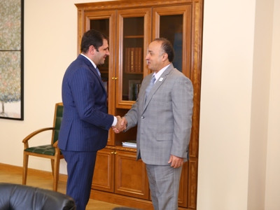 ՏԿԵ նախարար Սուրեն Պապիկյանն ընդունել է ԱՄԷ արտակարգ և լիազոր դեսպան Մուհամմադ Իսա Ալ Զաաբիին