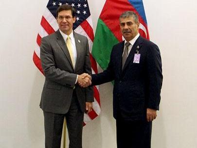 Mark Esper, Azerbaijani defense minister discuss prospects of military cooperation