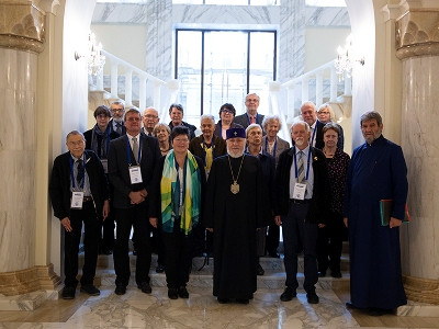 His Holiness Karekin II receives delegation led by Swiss Bible Society General Secretary