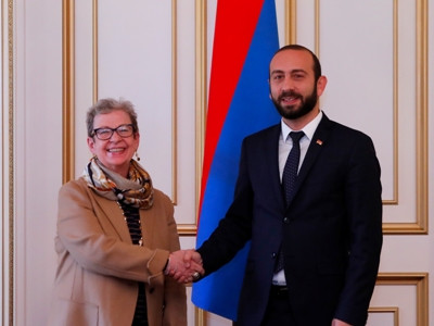 Armenia Parliament Speaker receives EU Ambassador Andrea Wiktorin