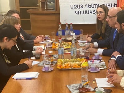 US Ambassador meets with leader of Armenia's Free Democrats Party