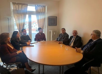 Artsakh President visits Armenian National Committee of Europe Office in Brussels