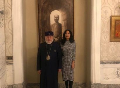 Armenian MP meets with Catholicos of All Armenians