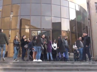 Yerevan university students, ARF youth marching through streets to raise awareness