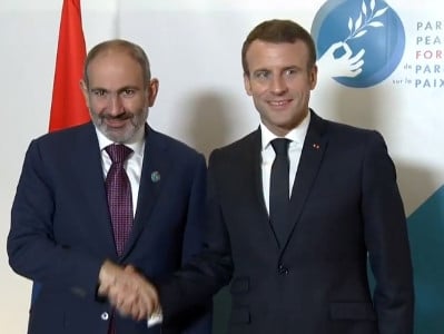 Armenia PM: France President and I are in a meeting