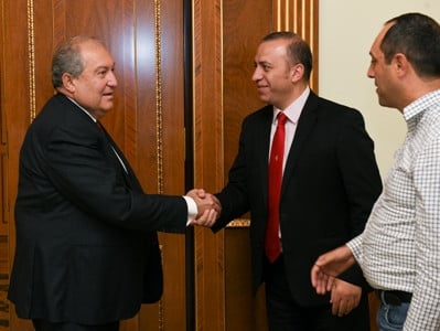 Armenia President receives MOD State Military Industry Committee chairman and Chessify director