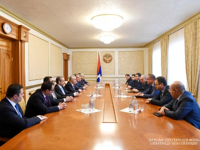 Artsakh President receives Armenian CB delegation