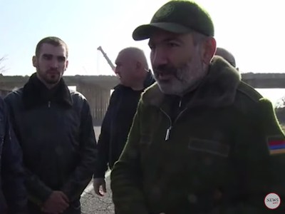Armenia PM checks reconstruction works at bridge of motorway from Yeghvard to Ashtarak