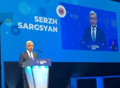 Serzh Sargsyan to EU: From this high rostrum I ask you to accelerate process of ratification