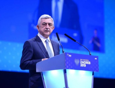 Newspaper: Armenia ex-President Serzh Sargsyan's speech at EPP will have continuation