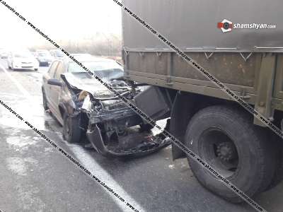 Խոշոր վթար Կոտայքում. 31-ամյա վարորդը Opel-ով մխրճվել է ЗИЛ-ի մեջ. կա վիրավոր (ֆոտո)