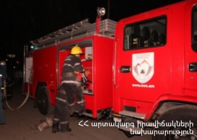 Ռուբինյանց փողոցում տնակ է այրվել