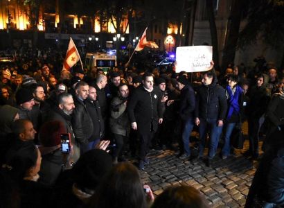 Protesters surround Georgia Parliament in Tbilisi