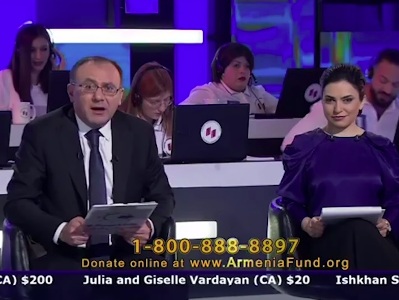 Hayastan All-Armenian Fund holding Telethon under slogan "To my beloved Armenia...Water and Sun for Communities"