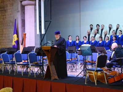 Հանդիսություն Մայր Աթոռում՝ երանաշնորհ Կոմիտաս վարդապետի ծննդյան 150-ամյա հոբելյանի առիթով