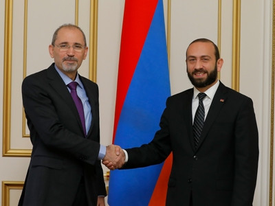 Armenia Parliament Speaker receives Jordanian Foreign Affairs and Expatriates Minister