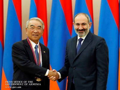 Armenia PM hands State Award to Takeo Kanade for global contributions to IT sector