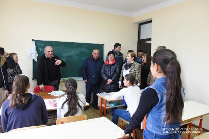 Artsakh president visits Talish village