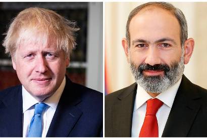 Armenia PM sends congratulatory message to Boris Johnson