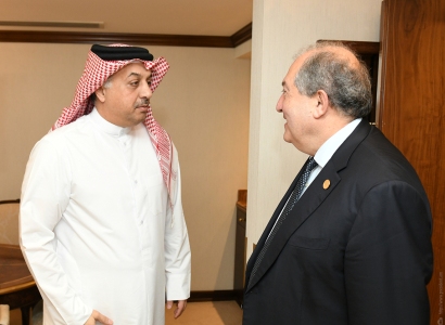 Armenian President, Qatar Deputy PM discuss cooperation issues (PHOTOS)