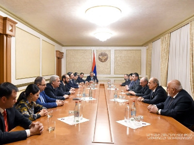 Artsakh President meets with Armenia Parliament delegation