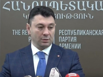 Sharmazanov: Citizens view Armenian Republican Party as main alternative to government