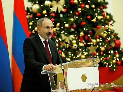 New Year's reception hosted for businessmen on behalf of Armenia PM