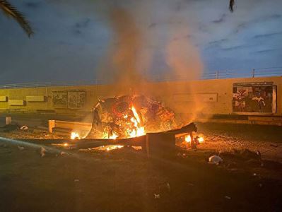 Footage appear from US strike on Baghdad airport