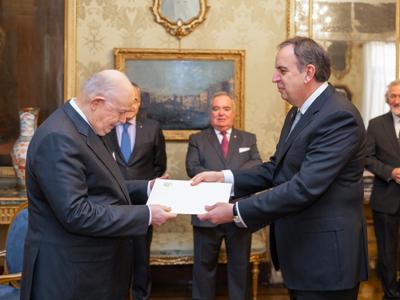 Armenia ambassador presents letter of credence to head of Sovereign Military Order of Malta