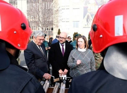 US Embassy donates firefighter equipment to Armenian Ministry of Emergency Situations