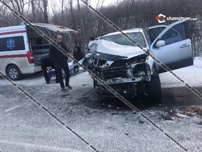 Վթար Երևան-Սևան ավտոճանապարհին. ուղեւորը տեղափոխվել է «Հրազդան» բժշկական կենտրոն (ֆոտո)
