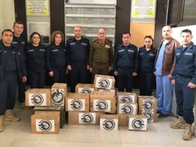 Armenia humanitarian mission in Syria transfers medical supplies to Aleppo hospital