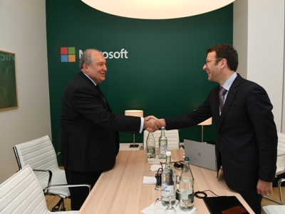 Microsoft interested in Advanced Tomorrow initiative of Armenia President