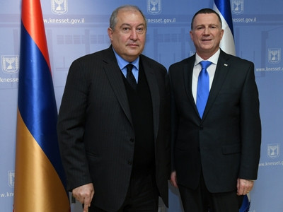 President Sarkissian raises issue of Armenian Genocide recognition by Israel parliament