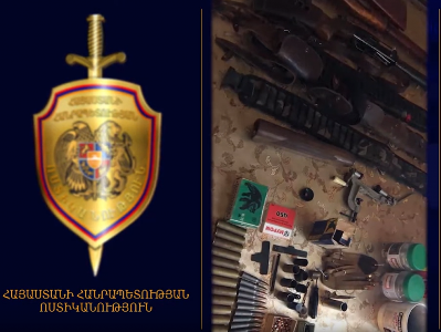 Բյուրեղավանի ոստիկանները խուզարկությամբ զենք-զինամթերք են հայտնաբերել եւ առգրավել