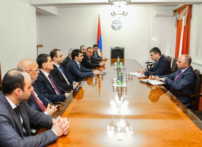 Armenia high-tech industry minister-led delegation in Artsakh